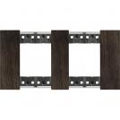 BTICINO - KA4802M2LG 2+2 modules Living Now cover plate - walnut