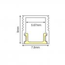 ACA LIGHTING - REGO ALUMINUM PROFILE WITH OPAL PC DIFFUSER 2m/pc P178U (2)