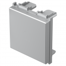 TEM - TM22ES Blank plate 2M, color Silver matt, Modul