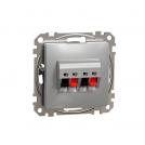 SCHNEIDER ELECTRIC - SDD113411 Sedna Design & Elements - dual spekaer oultet, aluminium