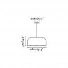 FARO - MUTE LED Dark grey pendant lamp Ref.20101 (4)