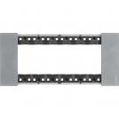 BTICINO - KA4806NW 6 modules Living Now Plate - moon - material: metal
