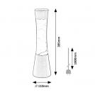 RABALUX - Decorative tabletop lamp Minka 7029 GY6.35 1X MAX 20W (3)