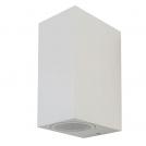 V-TAC - Wall Sleek Wall Fitting Square White Body 2 Way IP44 SKU: 7541 VT-7652