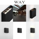 NOVA LUCE - Moisture-proof wall light  L:13, W:4, H:14 cm.   9030829    WAY ⚡ LED 6W ⚡  421Lm ⚡ 3000K ⚡  220-240V ⚡ IP65 ✴ Sandy Black 