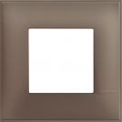 BTICINO - R4802TF cover plate - 2 centered module - Terra soft