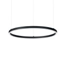 IDEAL LUX - pendant luminaire  ORACLE SLIM D90 NERO 229508