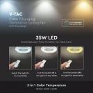 V-TAC - 50W LED Вентилатор Дистанционно 3 в 1 AC Мотор Сив Ринг SKU: 7935 VT-5022 (2)