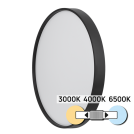 ULTRALUX - SPL1B24CCTB LED CCT ceiling lamp, black, 24W, 3000K/4000K/6500К, 220-240V AC, round, IP20