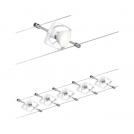 PAULMANN - Въжена осветителна система (комплект ) 94134  Rope system Mac II basic set✴ GU5.3 max. 5x10W ⚡dimmable ~230/12V✴Бял 