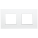 SCHNEIDER ELECTRIC - MGU2.704.18 Unica Quadro - cover frame - 2 gang - white
