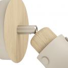 EGLO - Спот ARRECIFE Ø:145mm E27 1X28W пясъчен/дърво - 900711 (1)