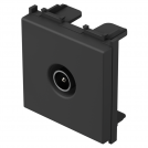 TEM - KM20SB Socket TV individual 0db 2M, color Black matt, Modul