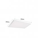 2R - LED splash proof panel CAPRI SLIM IP44 20W 4000K 1800Lm 120° 295x595x8  12288