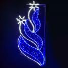 ACA LIGHTING - 2 BETHLEHEM STARS RIGHT 628 LED 2-WIRE ROPE LIGHT 9,6m STRING LIGHTS BLUE&CW STEADY IP65 180x80cm 1.5m LEAD CABLE X1762826117R