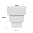 2R - ГИПСОВ АПЛИК 8025 230V G9 180x209x105mm SKU 98293 (2)