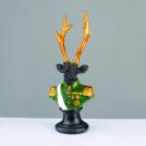 ACA LIGHTING - X1524311 DECORATIVE DEER RESIN SOLDIER BLACK 24cm