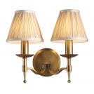 INTERIORS 1900 - Аплик  STANFORD antique brass Twin 63654  E14, 2x40W