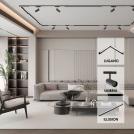 VIVALUX - SLIM25 Магнитно LED осветително тяло ILLUSION LED 12W Черен 600lm 3000K VIV004898 (6)
