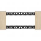 BTICINO - KA4806ZW 6 modules Living Now Plate - gold - material: metal