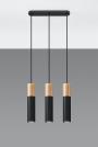SOLLUX - pendant lamp PABLO 3 black SL.0634 (3)