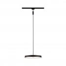 PAULMANN - Pendant lamp  96792  URail  Hildor 850lm 15W 3000K dimmable 230V •  Black matt