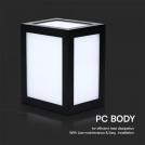 V-TAC - Фасаден аплик 12W Черно Тяло 6400К SKU: 218342 (6)