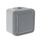 LEGRAND - Intermediate switch Plexo IP55 - 10 AX 250 V~ - surface mounting - grey 69716
