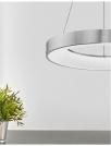 NOVA LUCE - pendant luminaire  RANDO THIN 9453456 LED 50W, 3250Lm, 3000K, IP20 D: 60 H: 120 cm