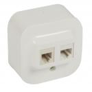LEGRAND - 7 824 21 RJ 11 telephone socket Forix - surface mounting - IP2X - UTP category 5e - white