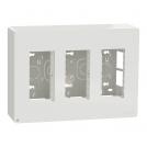 SCHNEIDER ELECTRIC - NU123420 Surface mounting box 3 rows x 2 modules, New Unica, antibacterial, white