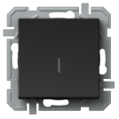 TEM - One-way switch color with backlight Black Logiq SQ10BKINXO