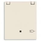 VIMAR - SICURY 2P+T 16 A 250 V~ socket with lid, German standard, canvas - 2 modules 30208.CC