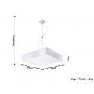 SOLLUX - Пендел HORUS 45 white SL.0135 (1)