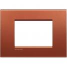 BTICINO - LNA4803RK Square cover plate 3 modules - brick 