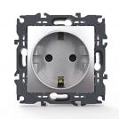 ACA LIGHTING - Контакт Шуко 16A PRIME Алуминий мат 1000116003