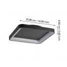 EGLO - ceiling light LORETELLO 350х350mm 12W 1440lm remote control, CCT - 901252 (2)