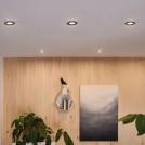 PAULMANN - 94472 LED recessed light 3-Step-Dim Nova Coin basic set pivoting round 84mm 50° Coin✴matt black (1)