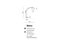 AZZARDO - Bianca TS-061121F-CH-WH / AZ0005 (2)