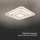 V-TAC - 77W LED Ceiling Lamp 3 Step Dimmable With Remote Control White Body IP20 SKU: 23396 (4)