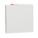 SCHNEIDER ELECTRIC - NU320618 New Unica - Button NO 10A screwless 2modules white