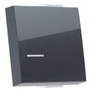 ACA LIGHTING - MODYS BUTTON WITH INDICATOR 2M. ANTHRACITE 10101333078