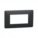 SCHNEIDER ELECTRIC - NU210454 New Unica - cover frame - 1 gang - 4 module - anthracite