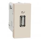 SCHNEIDER ELECTRIC - NU342844 single USB Type A  5V 2.4A ivory 1 module
