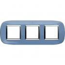 BTICINO - HB4802/3DZ Elliptical cover plate 3х2modules - blue liquid 