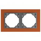 EFAPEL - DOUBLE FRAME RED/GREY 90920 TTS LOGUS 90 Animato