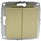MONO ELECTRIC - MONO ELECTRIC - Double One Way switch DESPINA, 10A, MN-500-002225-102, TITANIUM