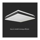 V-TAC - 38W LED Designer Ceiling Light Square Black 4000K 4000lm Dimmable SKU: 6914  (3)