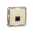 SCHNEIDER ELECTRIC - SDD180466 Sedna Design & Elements - CAT 6A UTP, RJ45, birch