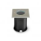 V-TAC - 	 Under Ground Fitting Steel Body GU10 Black Square IP65 SKU: 7516 VT-7677 